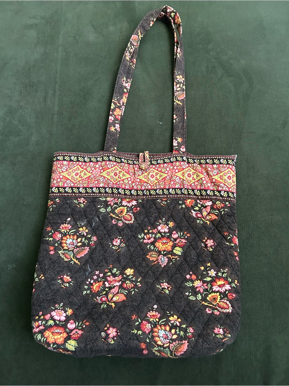 Vera Bradley Quilted Floral Tote Bag